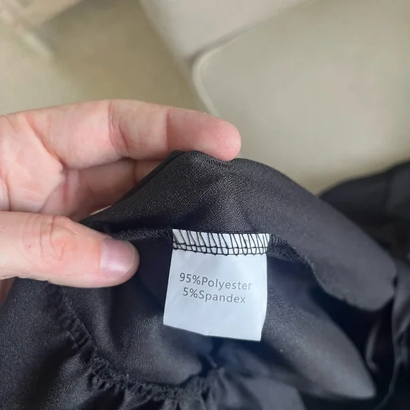 Elegant Black Wrap Dress Size Small NWT - Picture 8 of 9